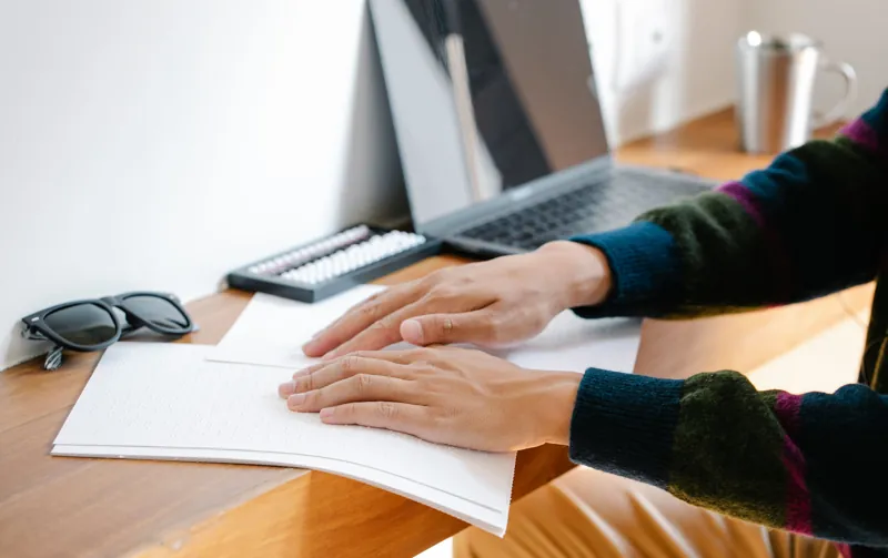 A braille workstation